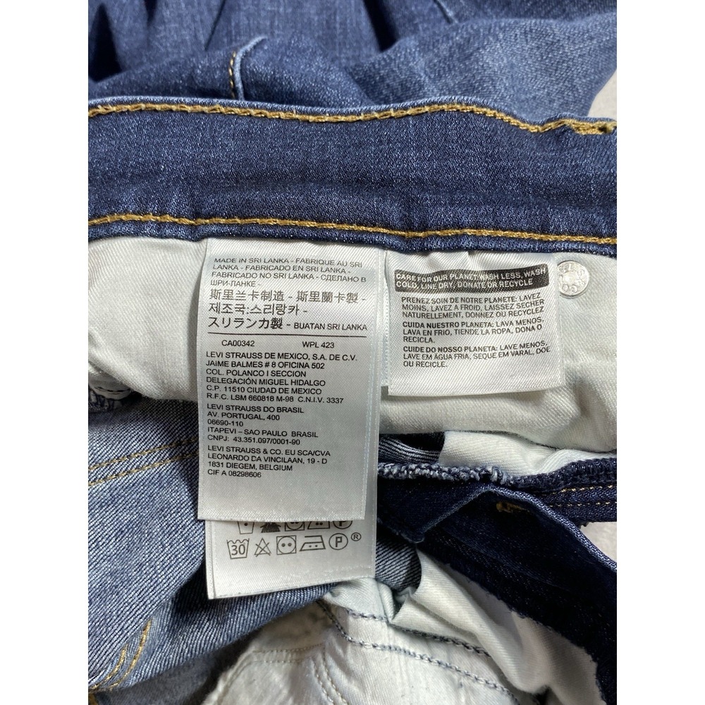 Levi's Shaping 315 Women's Bootcut Jeans Dark Wash Blue Mid Rise 5-Pocket - Picture 11 of 12